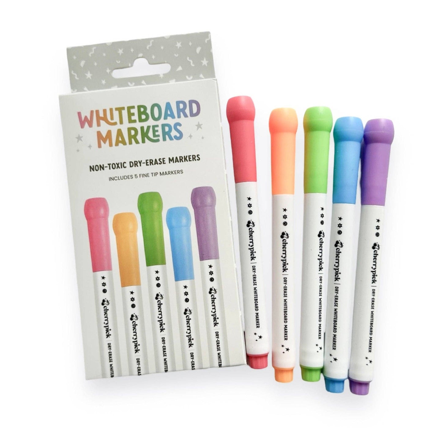 Marqueurs effaçables à sec pour tableau blanc (5 pièces) - Kay Ludo