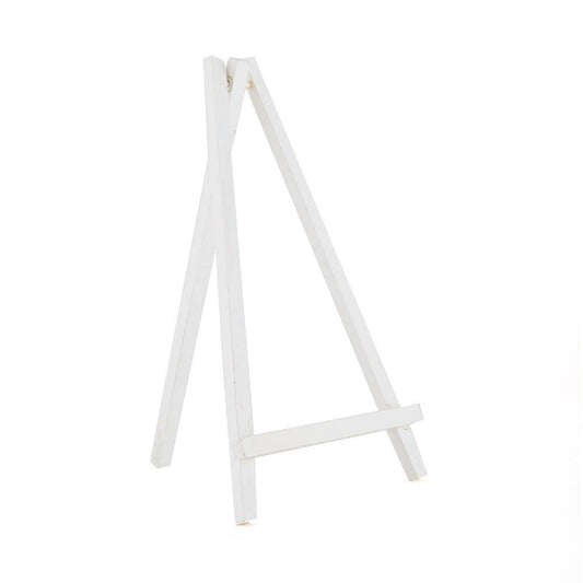 Chevalet en bois blanc – Support décoratif pour tableaux et affichages - Kay Ludo